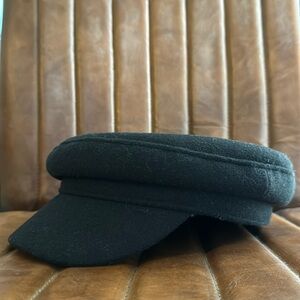 Zara black lieutenant/fisherman/fiddler hat